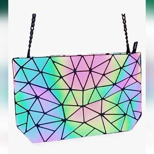 HotOne Geometric Holographic Crossbody‎ Purse